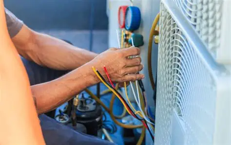 HVAC Technician Inspecting an Outdoor Unit During Air Conditioning Repair in Port Tobacco, MD